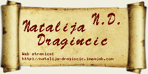 Natalija Draginčić vizit kartica